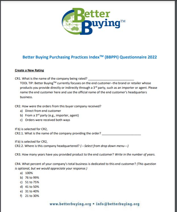 BBPPI Questionnaire 2022