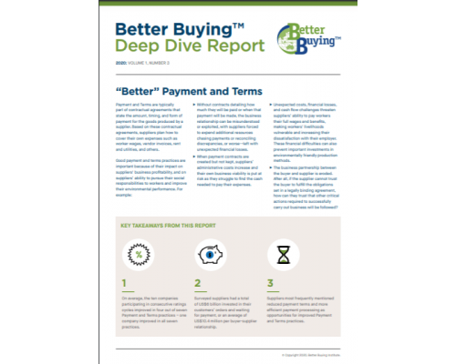 “Better” Payment and Terms